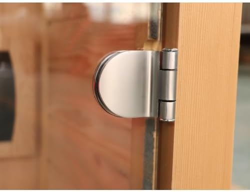 BYCDD 1-2 Person Hemlock Wood Low EMF FAR Infrared Sauna Kit for Home Indoor Outdoor Use with LED Control Panel Tempered Glass Door Steam Room Saunas Box Wood Metal Heating Method,a